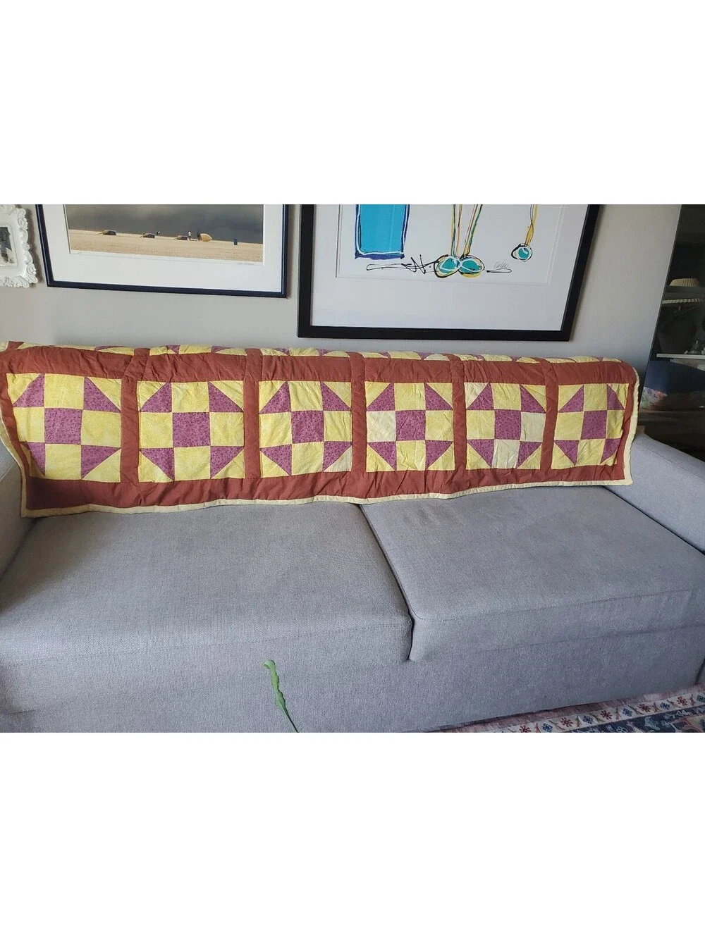 Vintage quilt bed